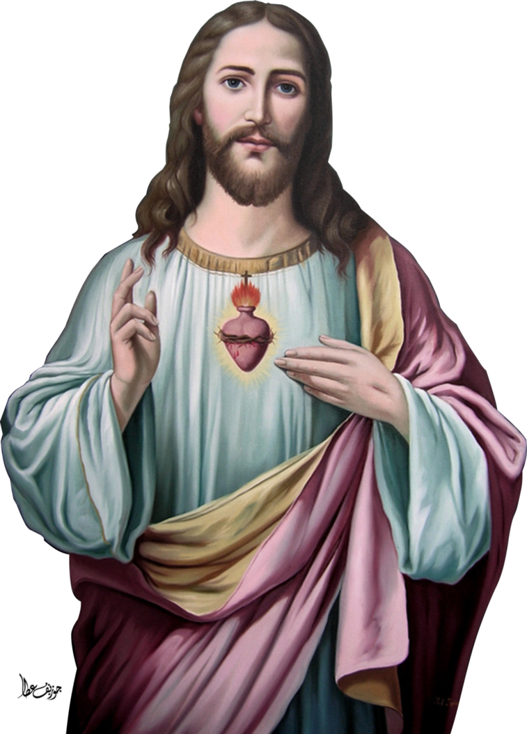 Heart Christ God Jesus Religion Sacred Prayer PNG Image