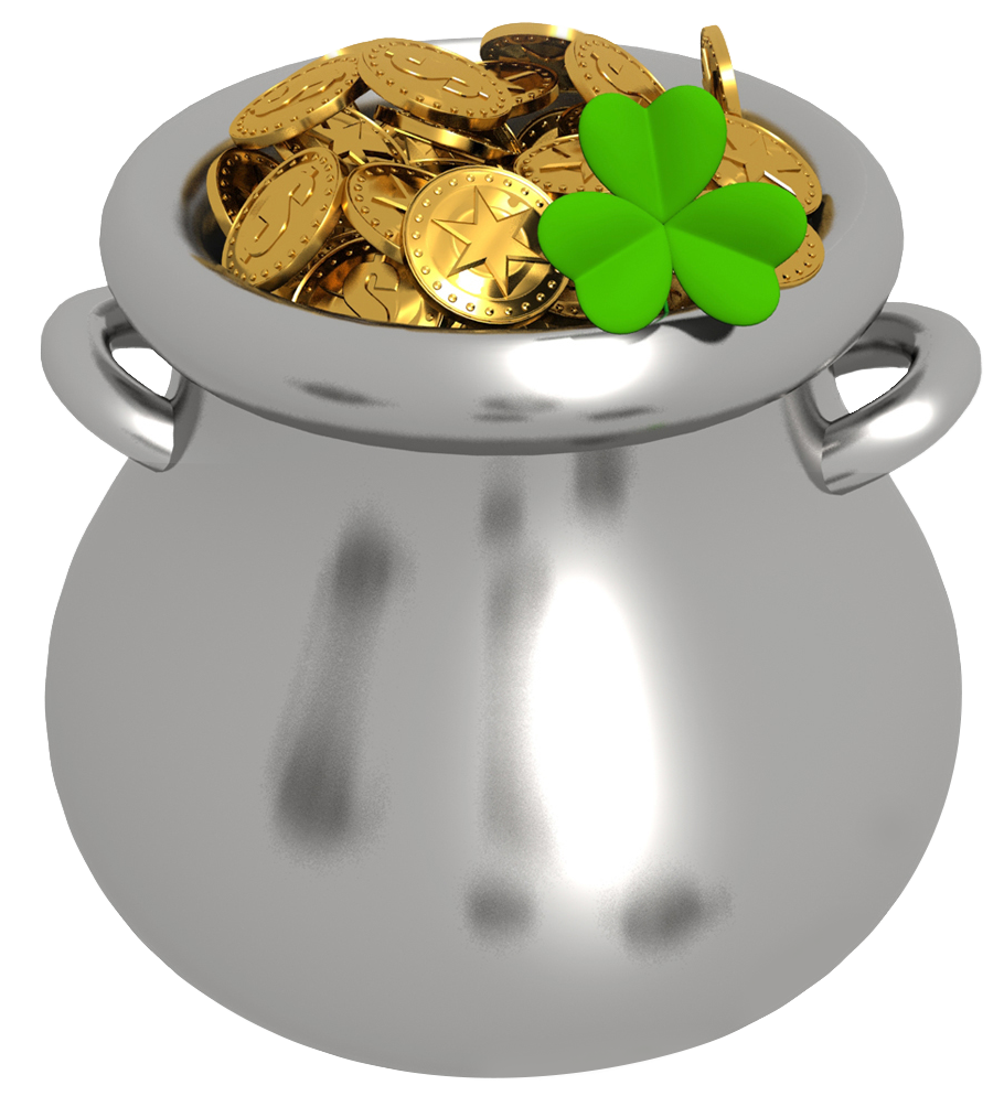 Gold Cup Food Patrick Shamrock Saint Day PNG Image