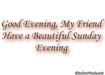 Good Evening Transparent PNG Image