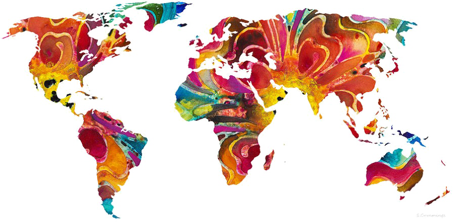 Abstract World Map Free PNG HQ PNG Image