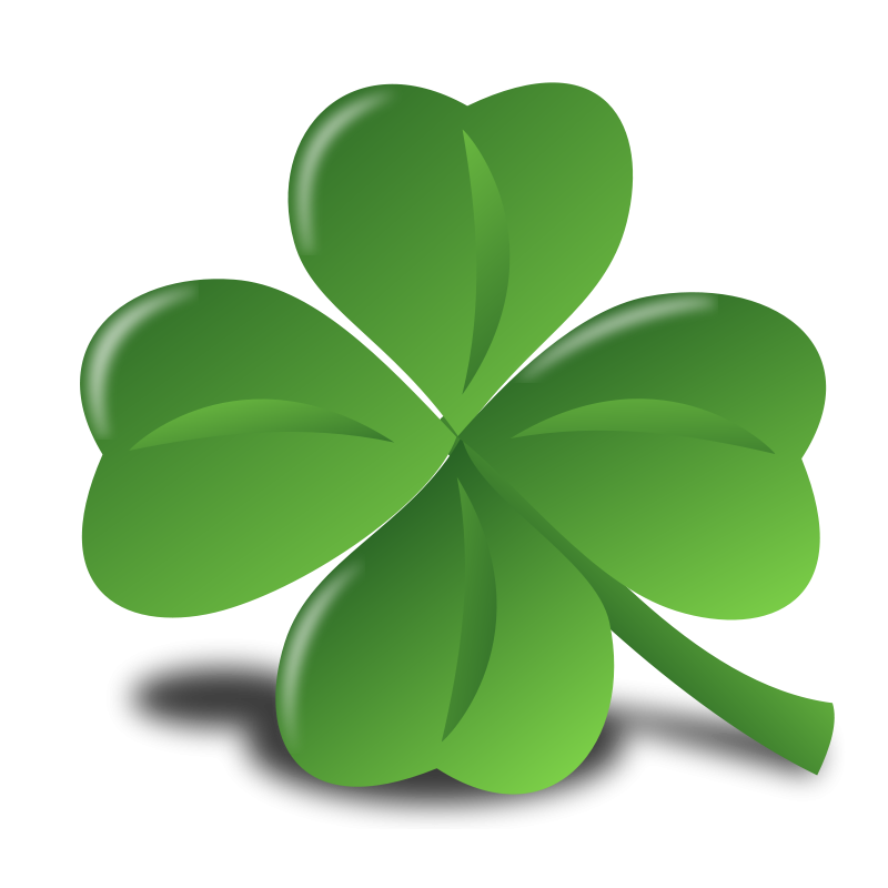 Clover Leaf Saint Petal Patricks Fourleaf Ireland PNG Image