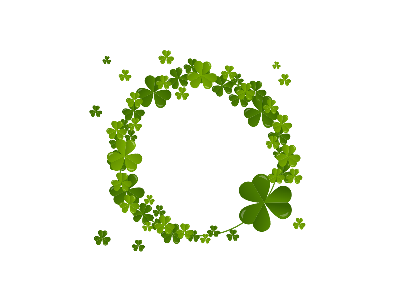 Clover Plant Flora Patricks Fourleaf Saint Day PNG Image