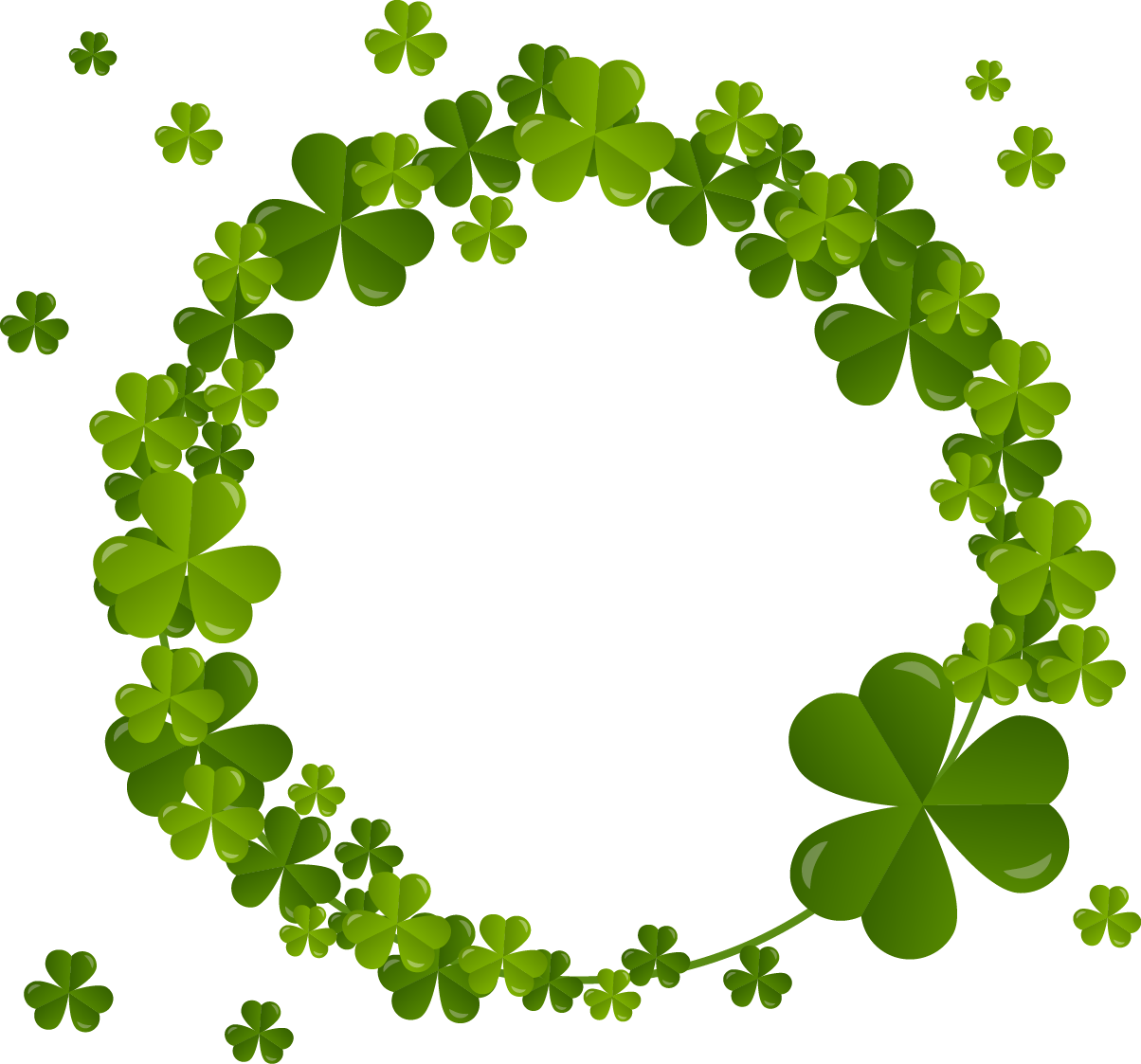 Clover Plant Flora Shamrock Patricks Saint Day PNG Image