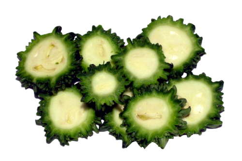 Sliced Gourd Bitter HD Image Free PNG Image