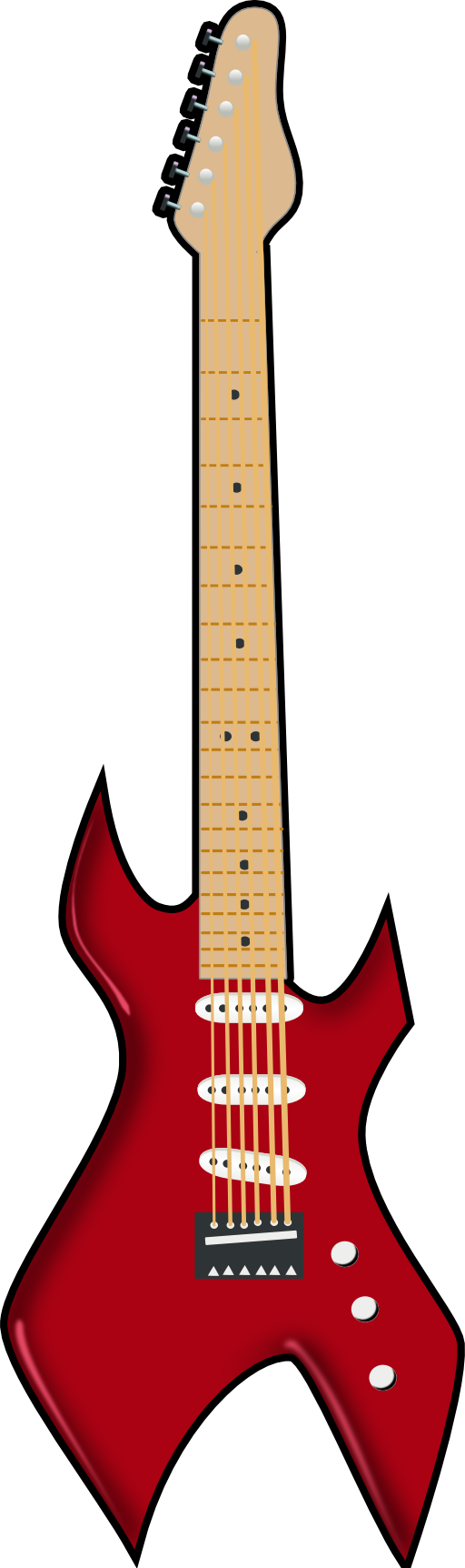 Guitar Red Free HD Image PNG Image