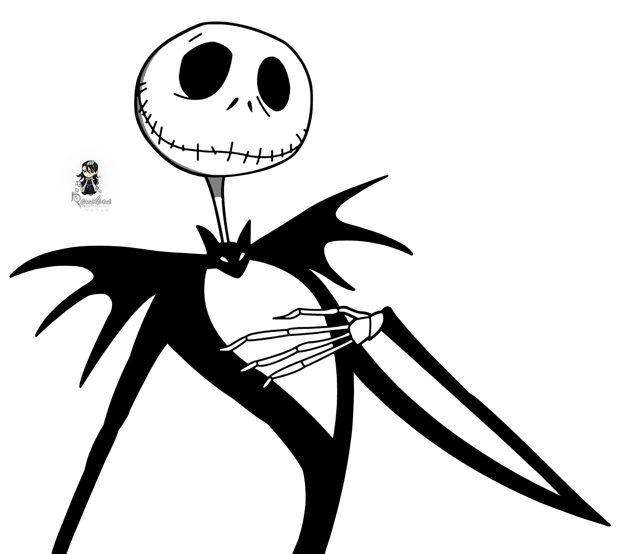 King Halloween Nightmare Christmas: Character Jack Skellington PNG Image