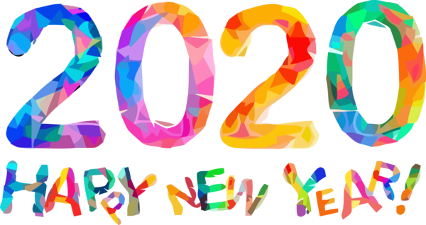 New Year Text Font For Happy 2020 Eve Party 2020 PNG Image