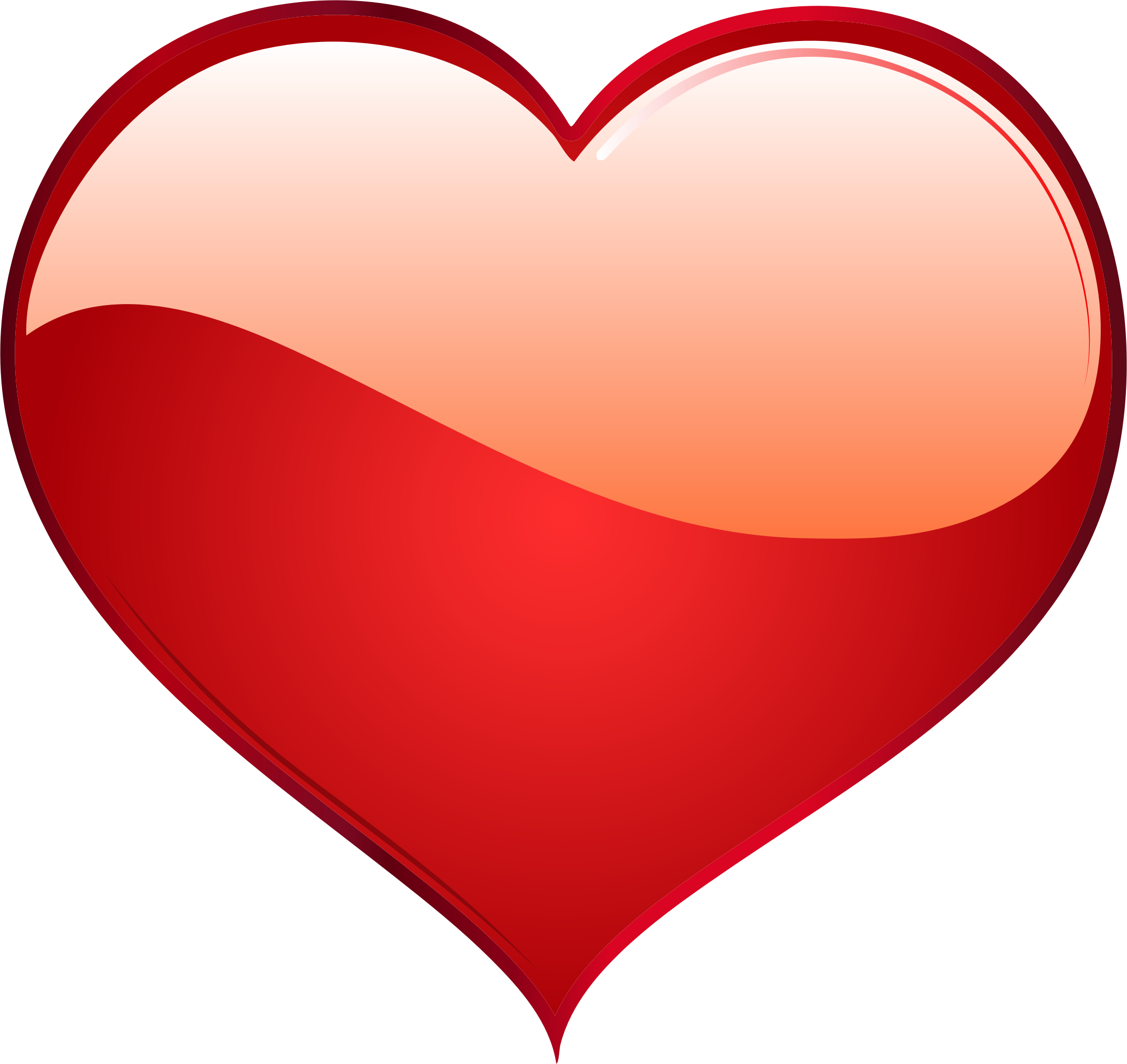 Red Heart Transparent PNG Image