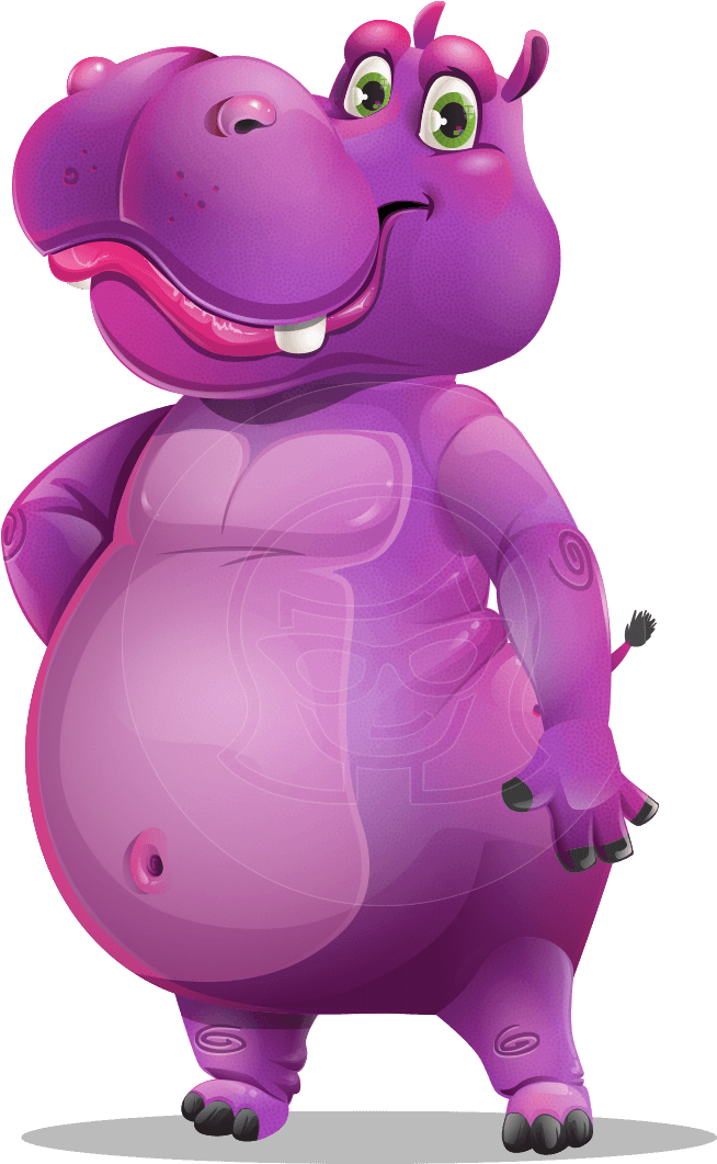 Hippo Vector Free HD Image PNG Image