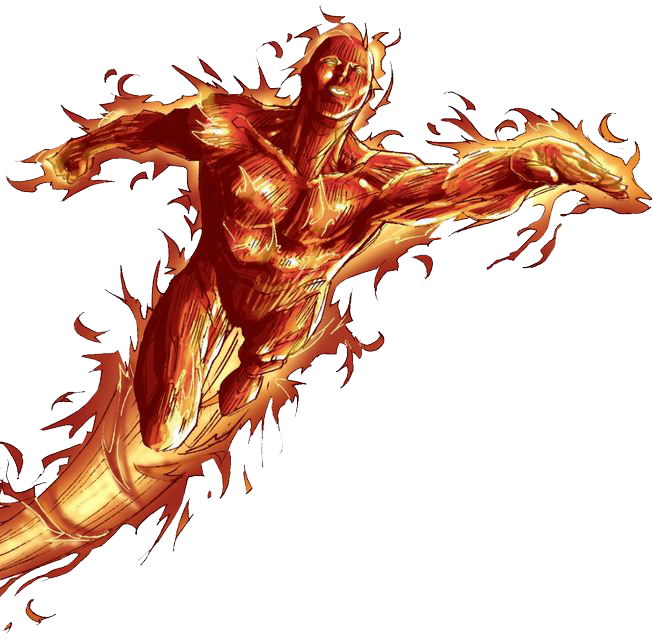 Human Torch Photo PNG Image