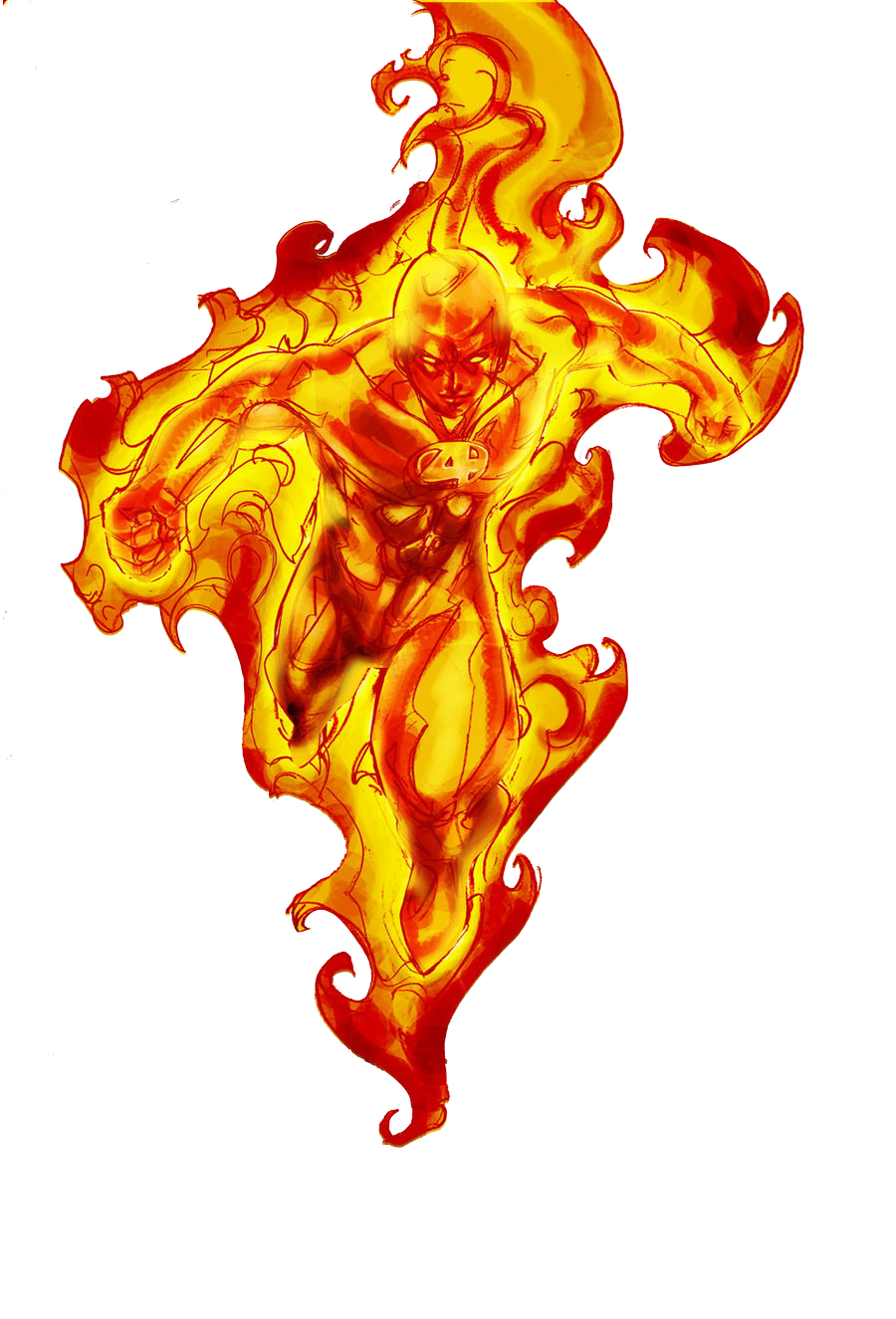 Human Torch Transparent Image PNG Image