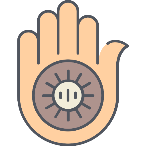 Jainism Symbol Hand Free Transparent Image HQ PNG Image