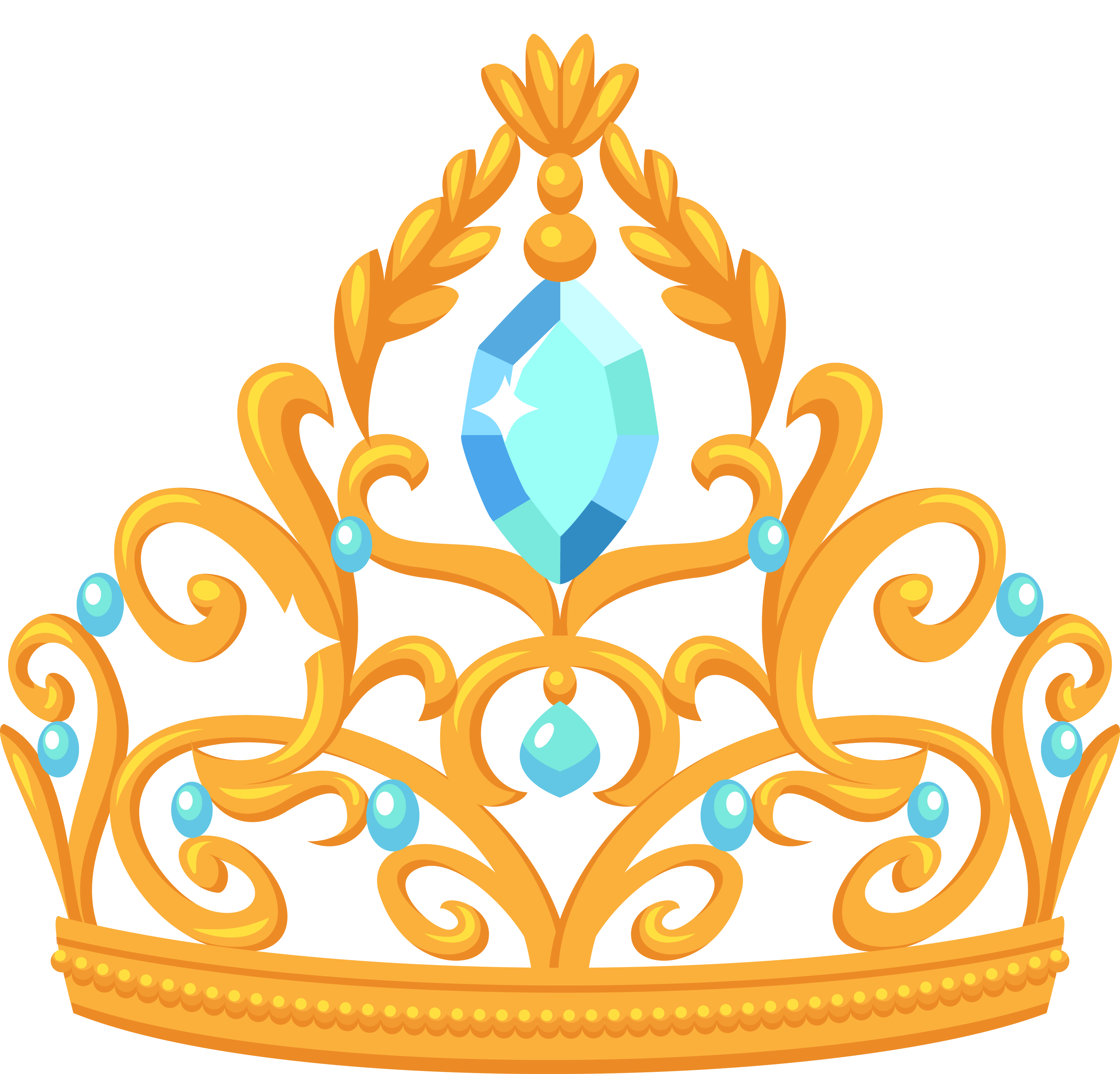 Circle Diamond Crown Sapphire HD Image Free PNG PNG Image