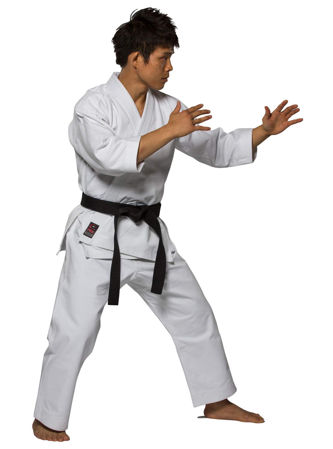 Karate Fighter Male Black Belt PNG Image