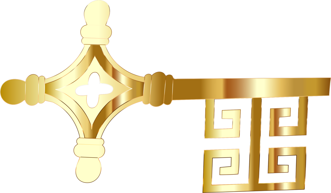 Antique Key Gold Free HD Image PNG Image