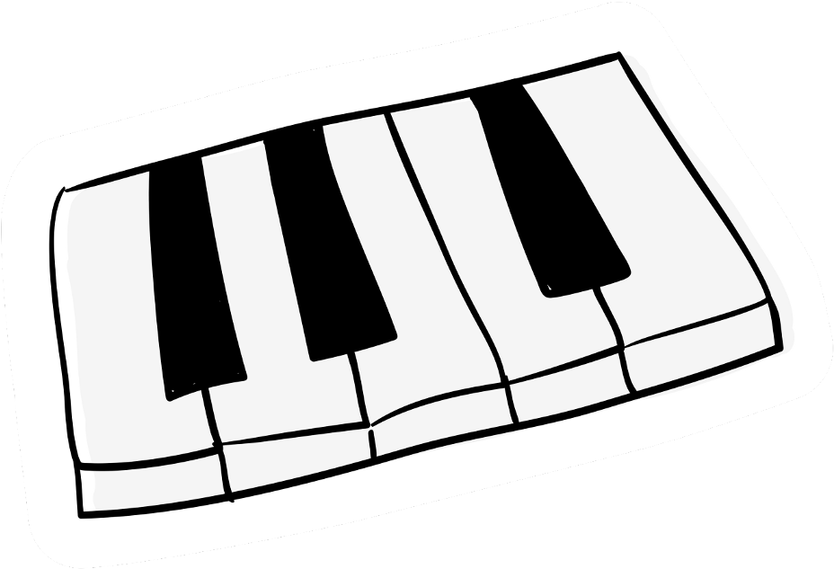 Vector Music Keyboard HD Image Free PNG Image