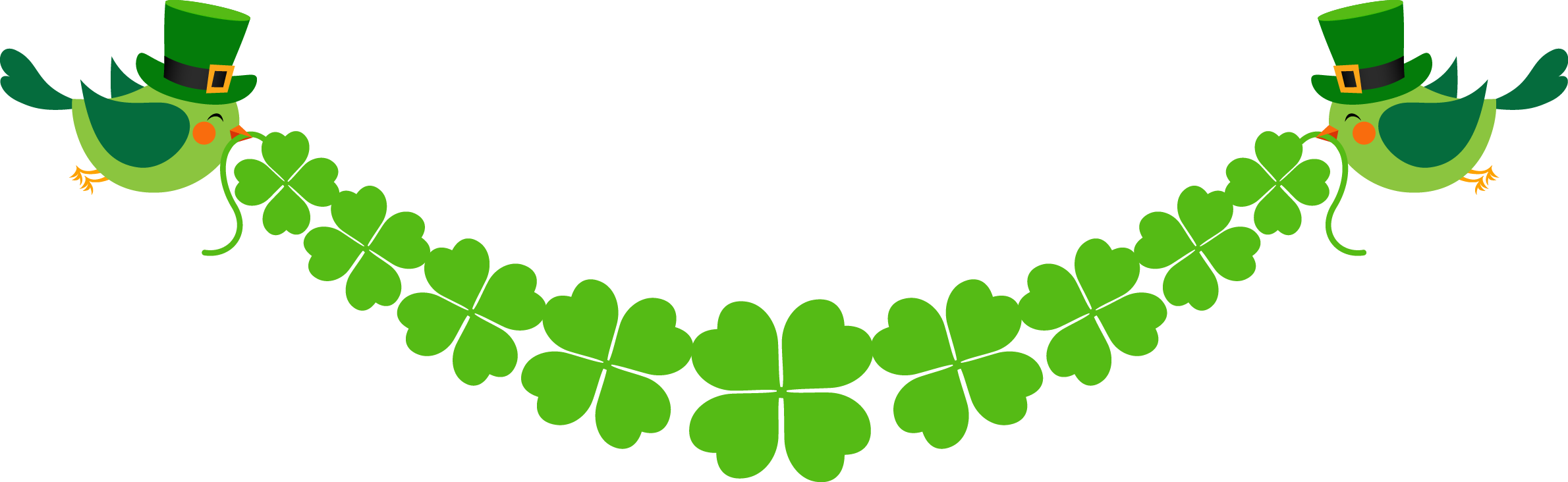 Clover Leaf Patricks Saint Grass Day Luck PNG Image