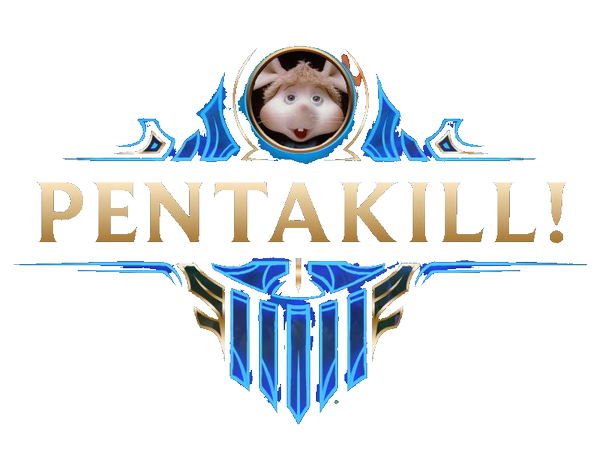 Blue League Legends Of Text Logo Pentakill PNG Image