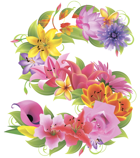 Alphabet Flower Free Download PNG HQ PNG Image