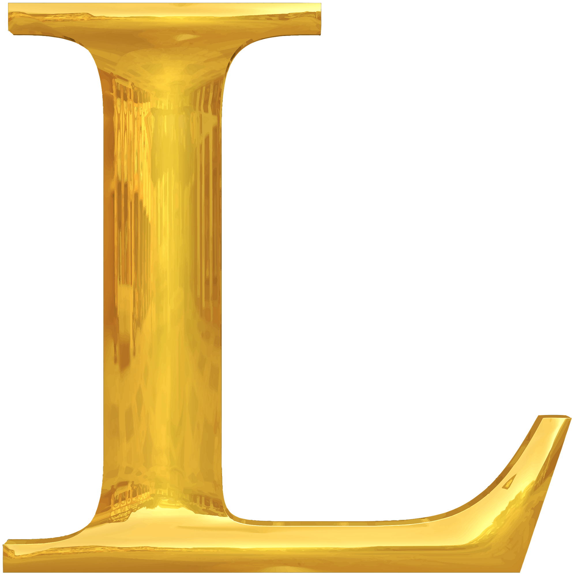 Alphabet Gold Free Transparent Image HQ PNG Image