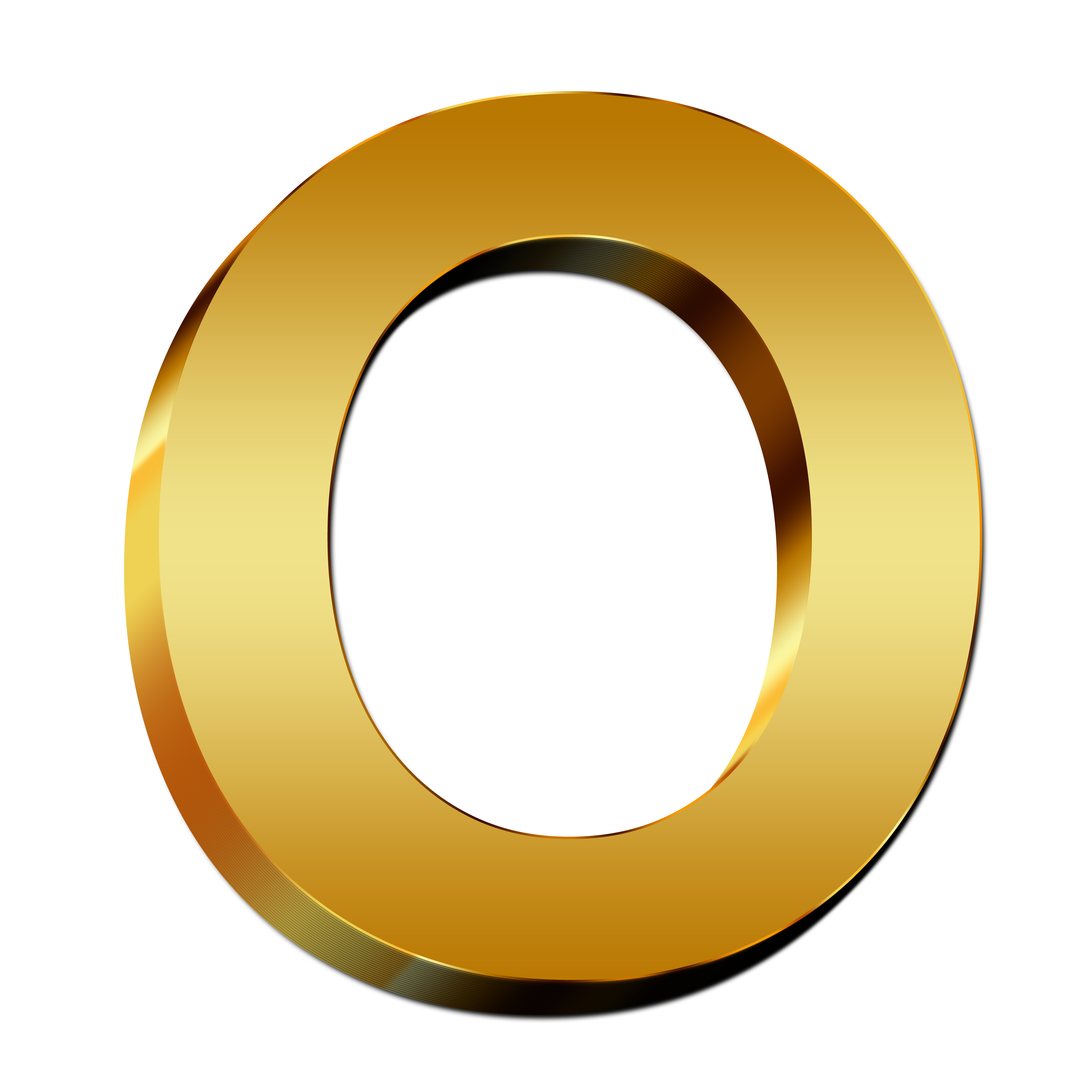 Letter O Free Clipart HD PNG Image