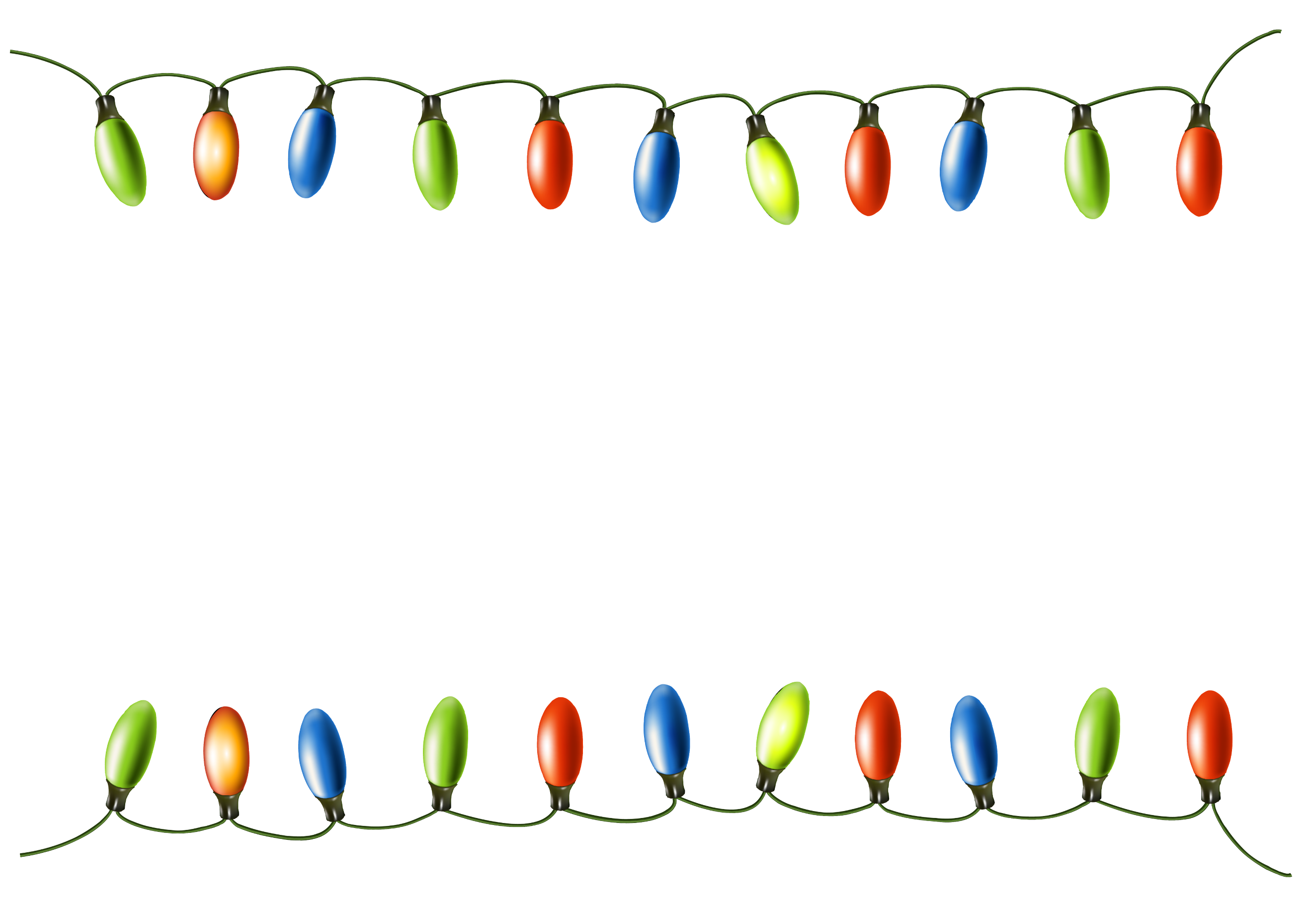 Christmas Decoration Lights PNG Image