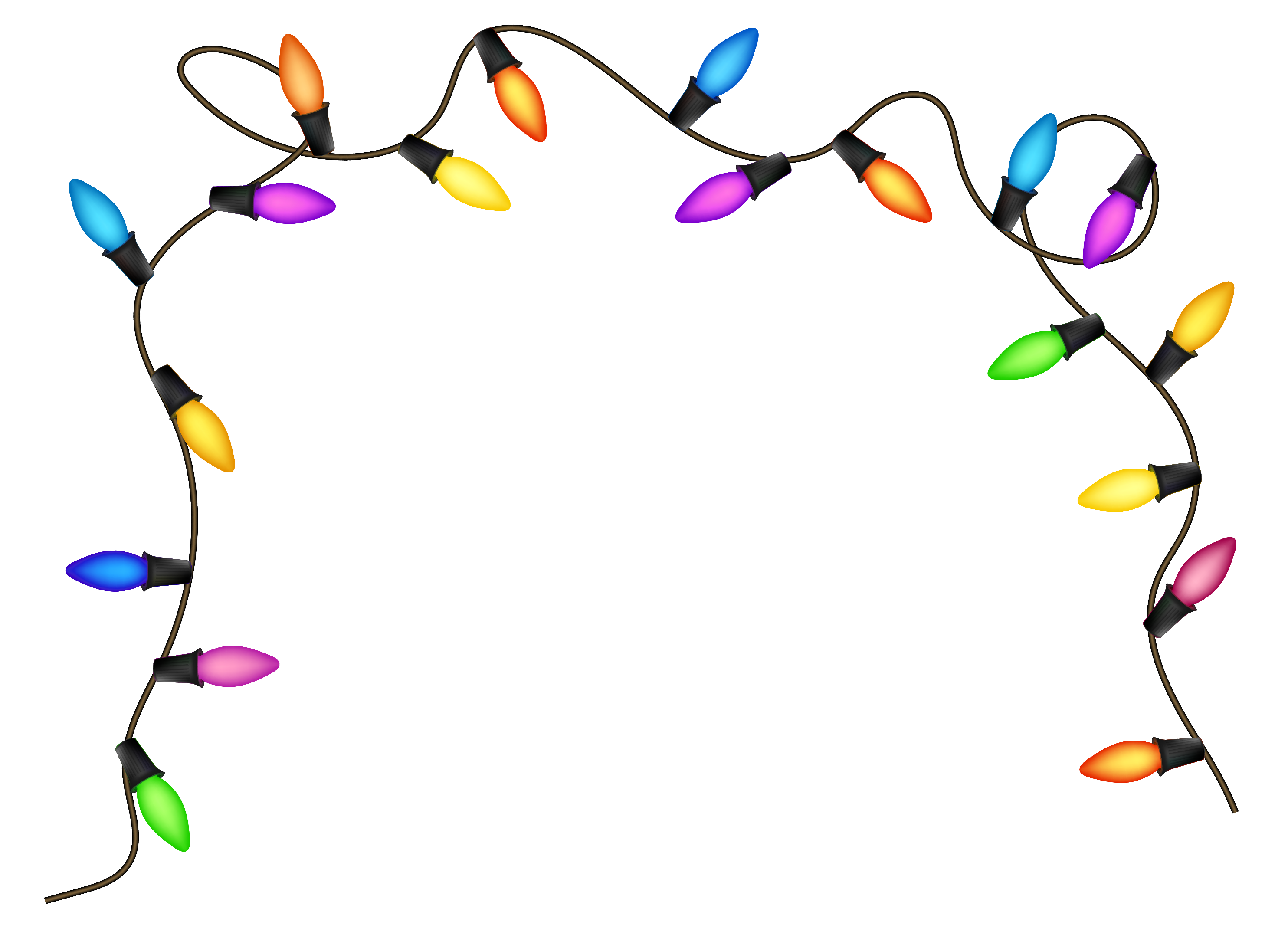 Christmas Decoration Lights Hd PNG Image