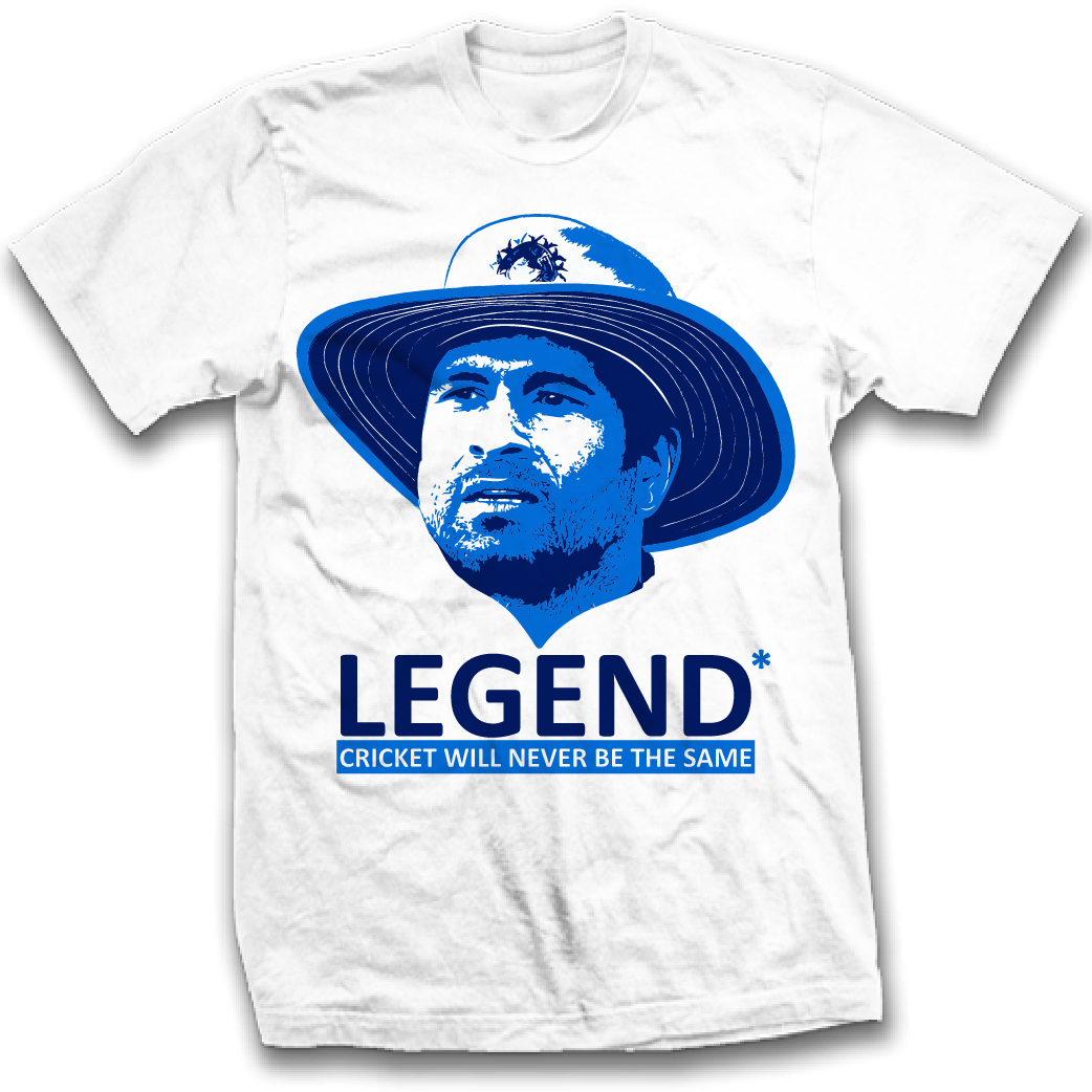 Blue Cricket Outerwear National Tendulkar India Tshirt PNG Image