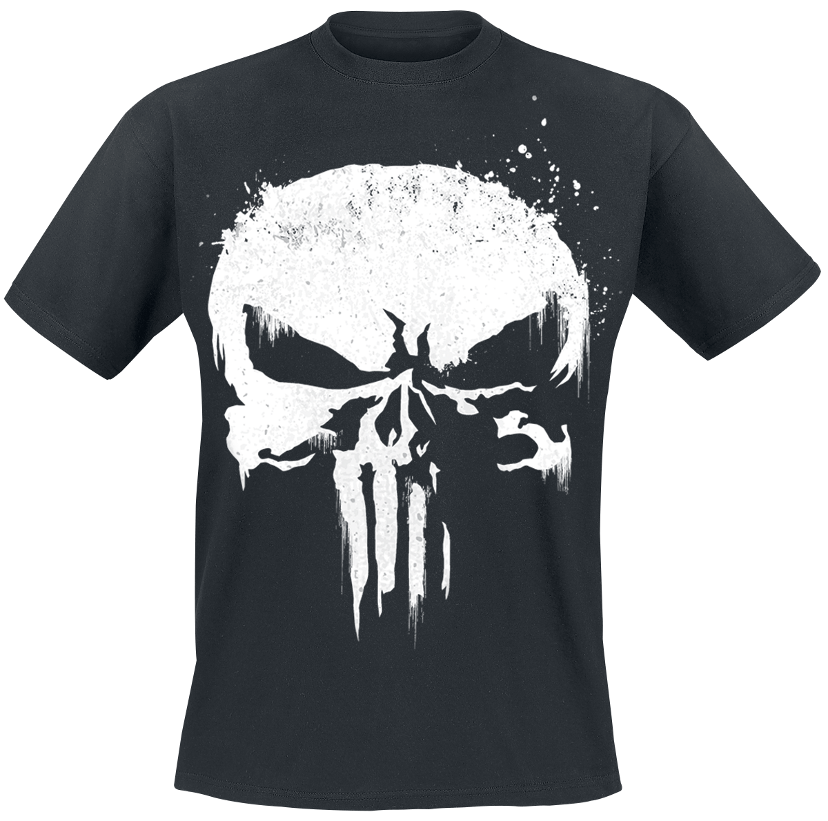 Punisher Shirt Comics Universe Cinematic White Marvel PNG Image