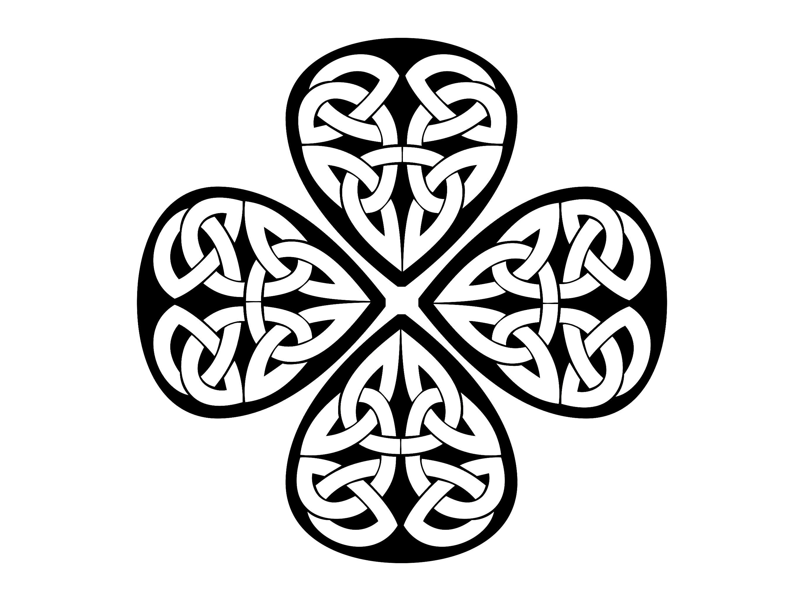 Clover Arts Symmetry Shamrock Visual Fourleaf Ireland PNG Image