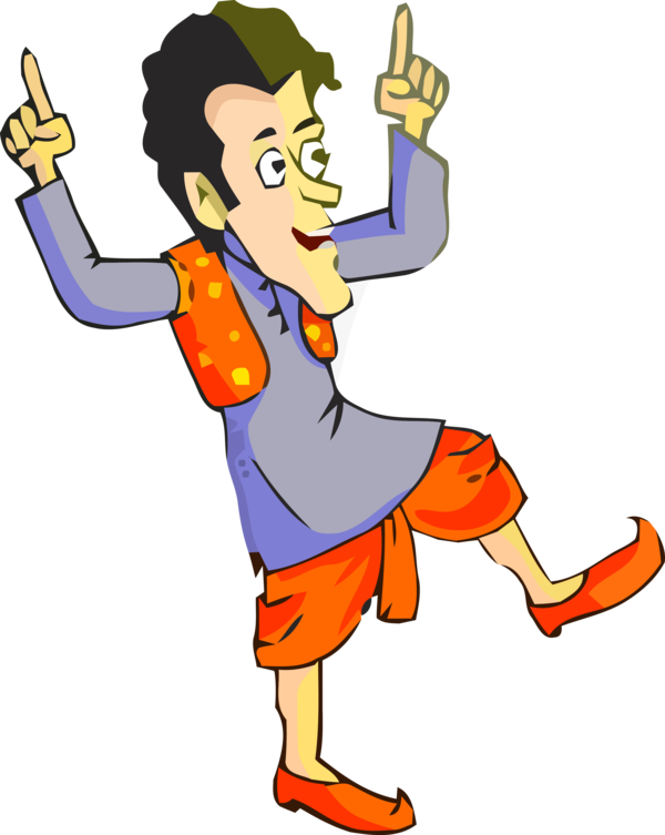 Lohri Cartoon Finger Thumb For Happy Activities PNG Image