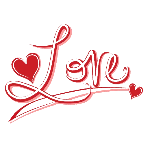 Text Love Free Transparent Image HD PNG Image