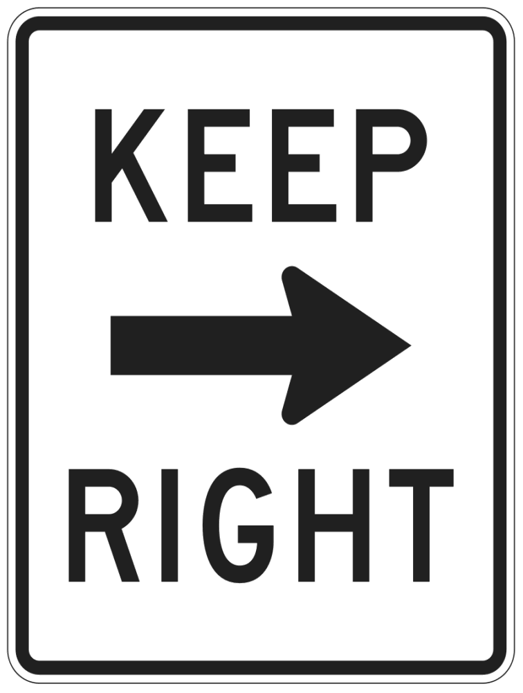 Keep Right Free Download Image PNG Image