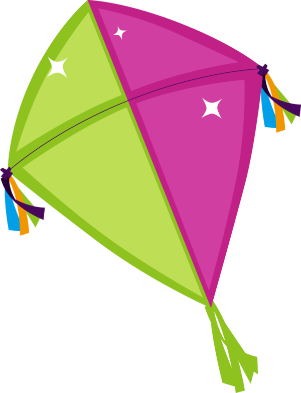 Makar Sankranti Leaf Line Kite For Happy Quote PNG Image