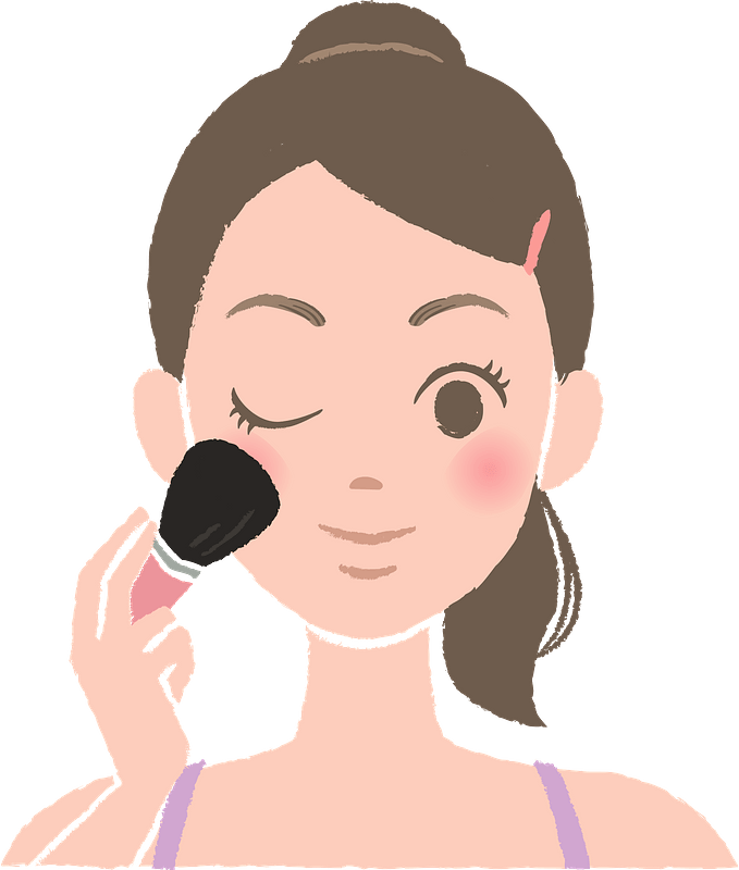 Doing Girl Vector Pic Makeup PNG Image