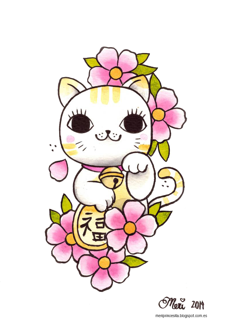 Maneki Neko Clipart PNG Image