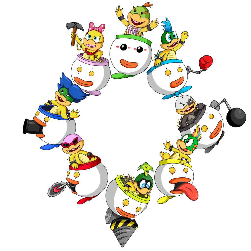 Mario Pic Super Bros Koopalings PNG Image