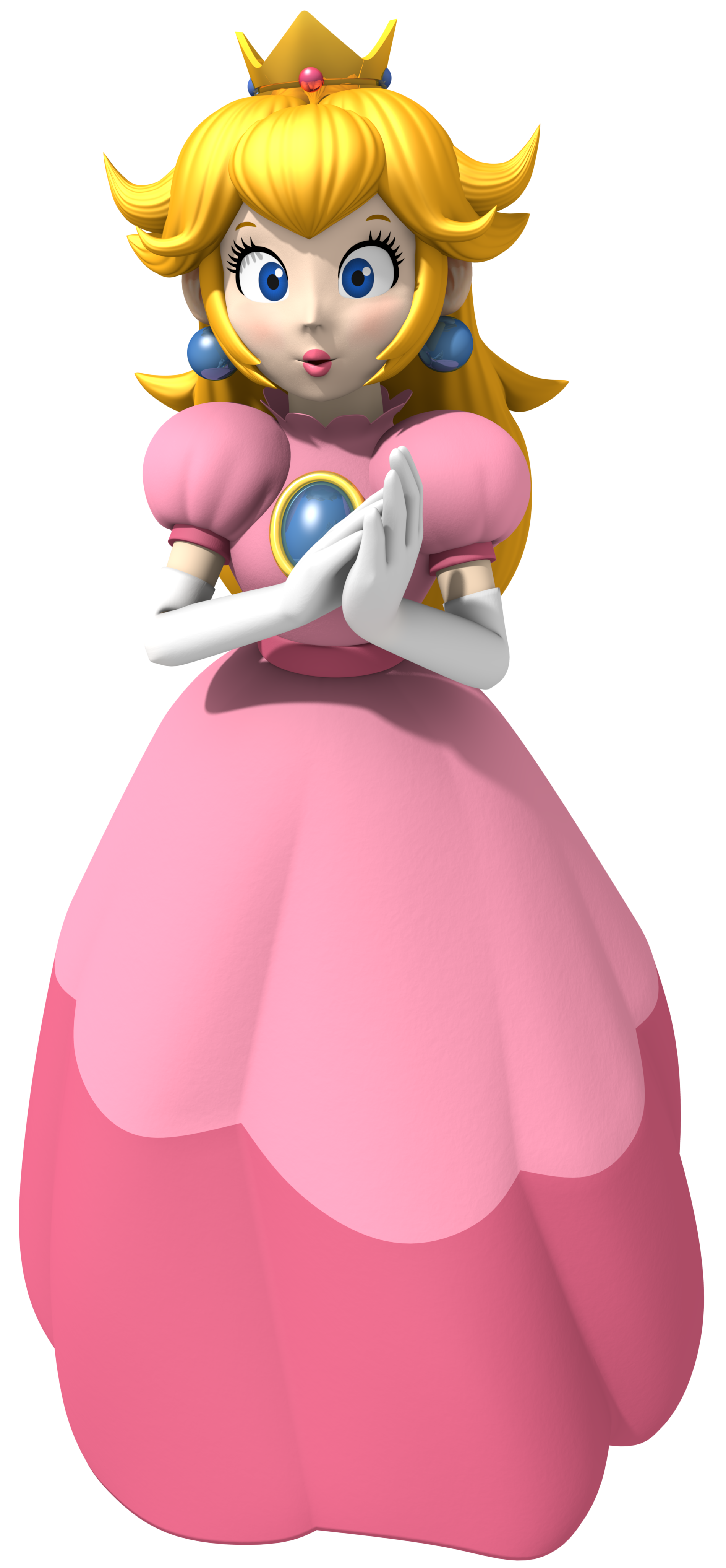 Princess Peach Transparent Background PNG Image