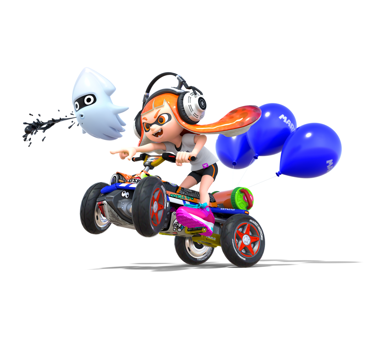 Toy Kart Splatoon Mario Vehicle Deluxe PNG Image