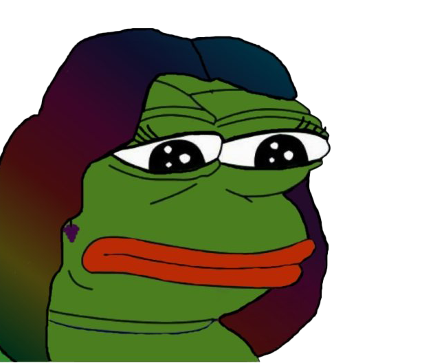 Meme The Pepe Frog Sad PNG Image