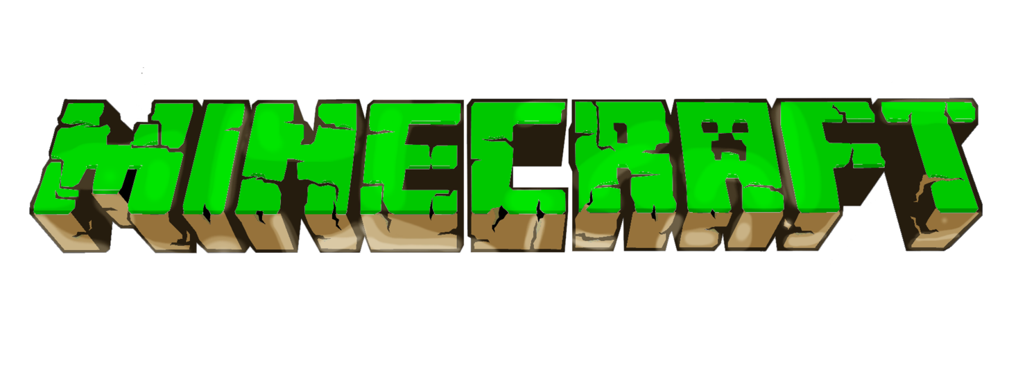 Text Pocket Edition Logo Grass Minecraft PNG Image