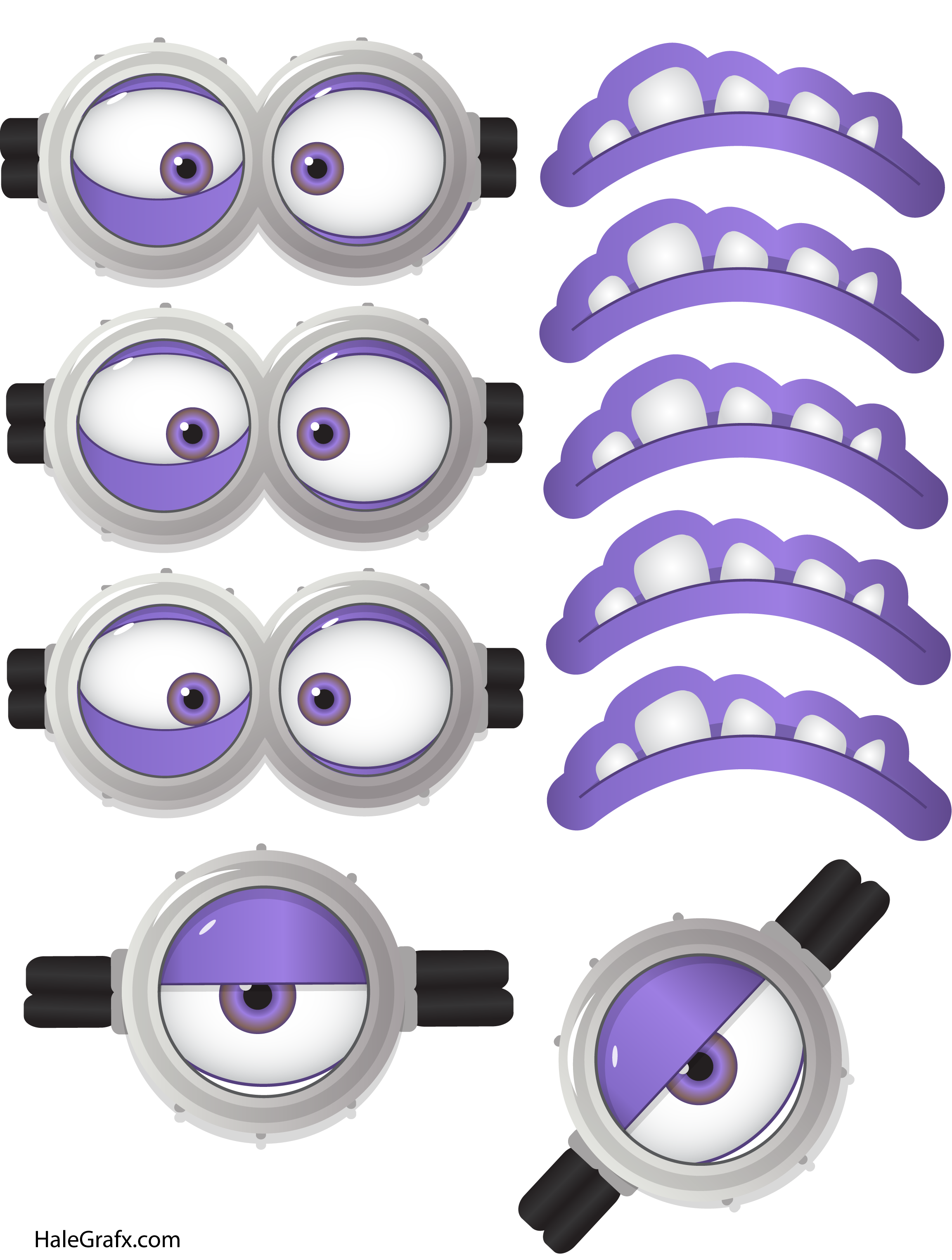 Minion Eyes Free PNG HQ PNG Image