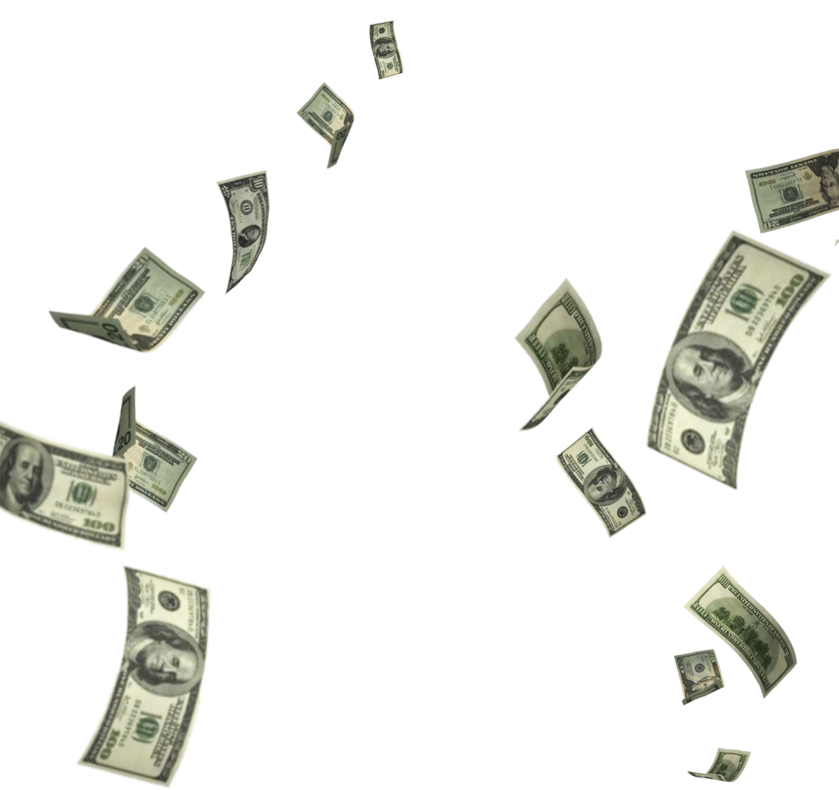 Money Falling Free Transparent Image HQ PNG Image