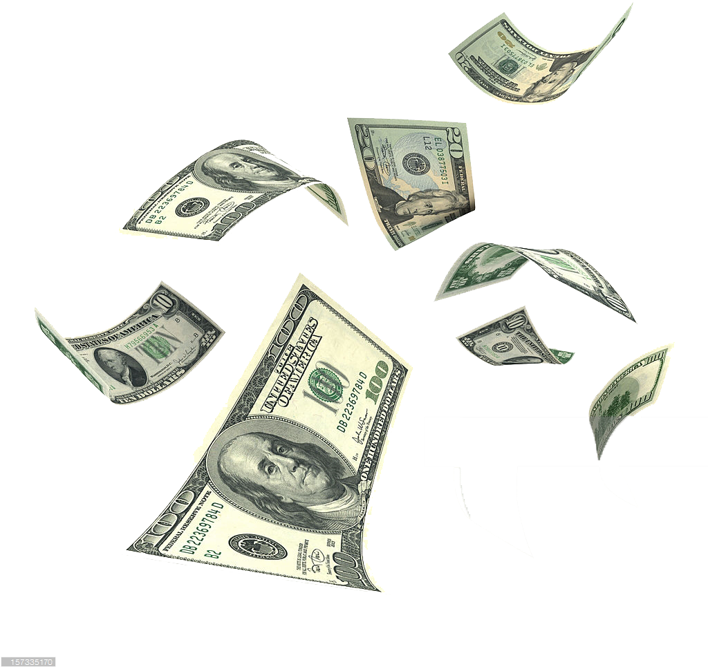 Money Falling Free Transparent Image HQ PNG Image