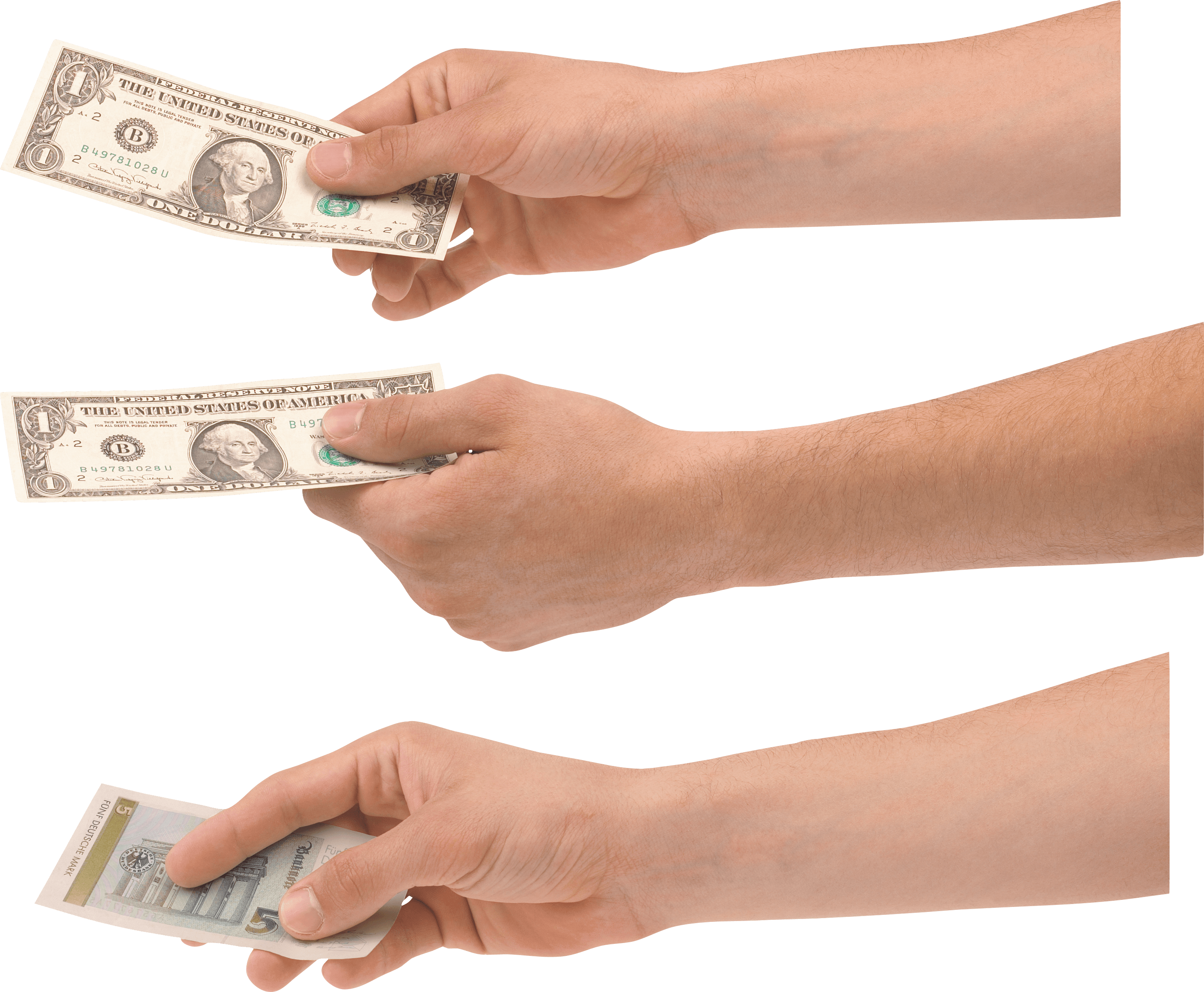 Money Dollars In Hand Png Image PNG Image