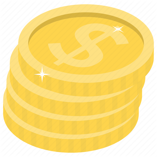 Golden Coins Stack Download HD PNG Image