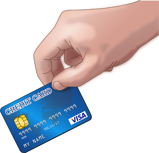 Credit Male Card Holding Hand PNG Image