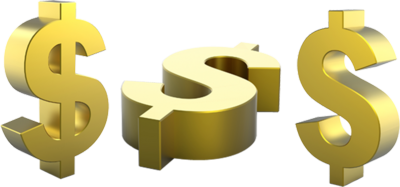 Gold Dollar PNG Image