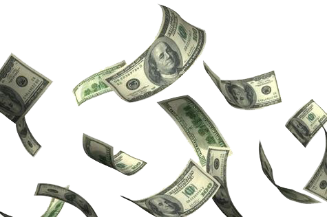 Flying Dollars Image PNG Image