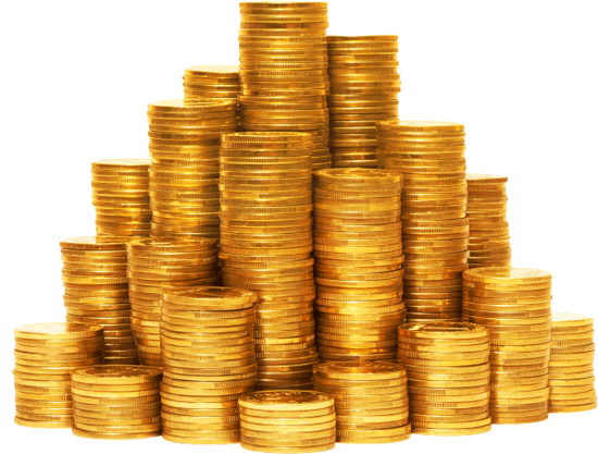 Coins Transparent Background PNG Image